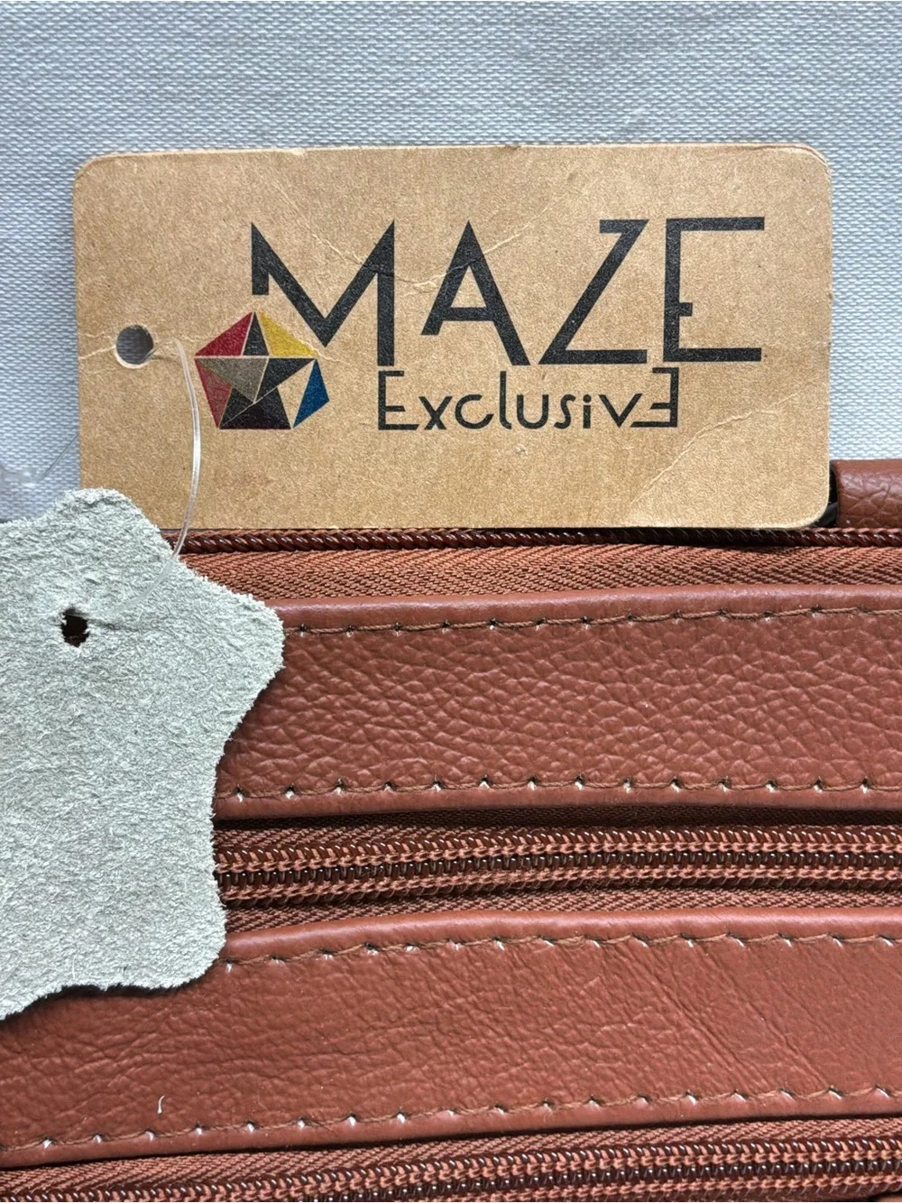 Maze Brown Genuine Leather Crossbody Bag 7